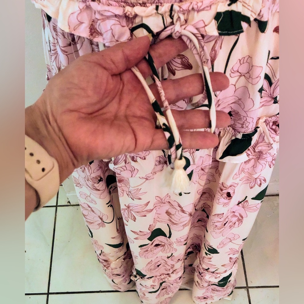 Lost + Wander Hawaiian Rose Tiered Maxi Sun Dress - Picture 12 of 16